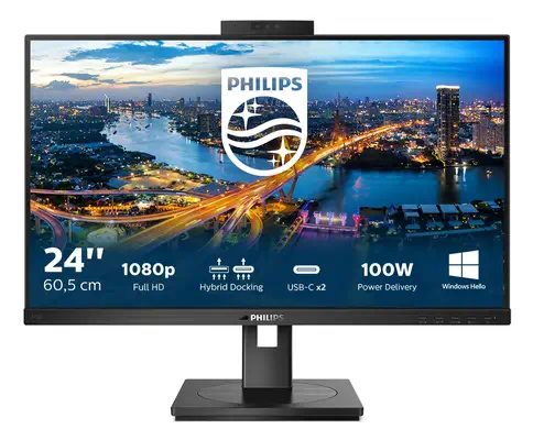 Philips B Line 243B1JH/00 écran plat de PC Philips - visuel 1 - hello RSE - Sortie DisplayPort pour connecter des moniteurs supplémentaires
