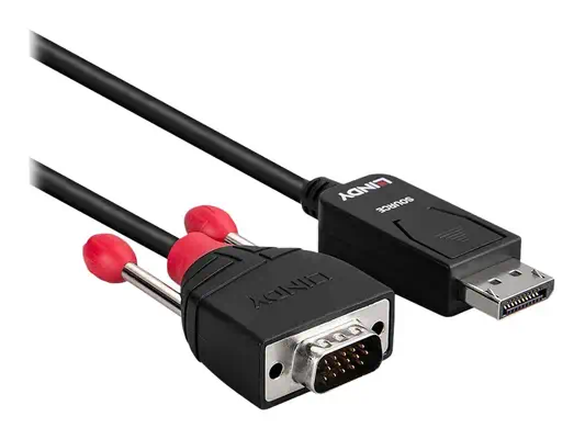 LINDY Converter Cable DisplayPort/VGA 3m Resolution up to - Lindy - Câble Audio - visuel 3