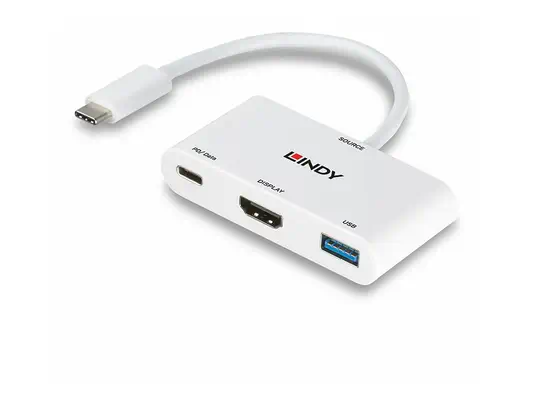 LINDY USB 3.1 Type C to HDMI Converter with PD - Lindy - Câble Audio - visuel 2