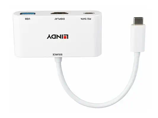 LINDY USB 3.1 Type C to HDMI Converter with PD - Lindy - Câble Audio - visuel 4