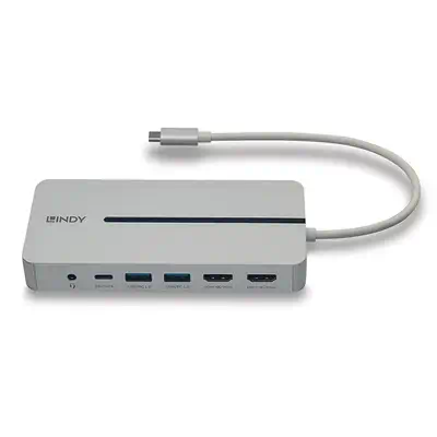 DST-Mx Duo, Mini Docking Station USB-C pour Laptop/MacBook avec prise en charge 4K sur deux écrans e - Lindy - Connectique - visuel 3