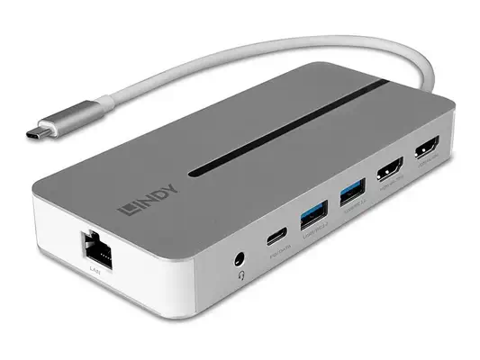 LINDY USB 3.2 Type C Mini Dock 2x HDMI 4K - Lindy - Câble Audio - visuel 4