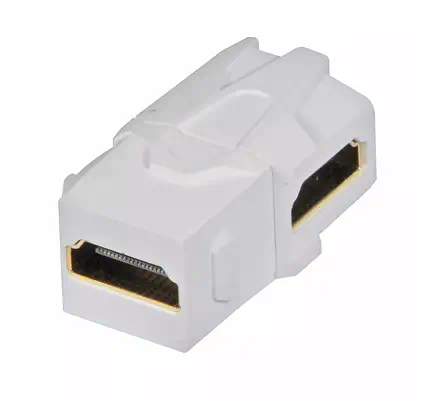 Vente Câble Audio LINDY HDMI 90 degree female coupler keystone for wall box sur hello RSE