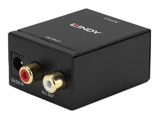 LINDY TosLink Optical & Coaxial to Dual Phono DAC - Lindy - Câble Audio - visuel 1