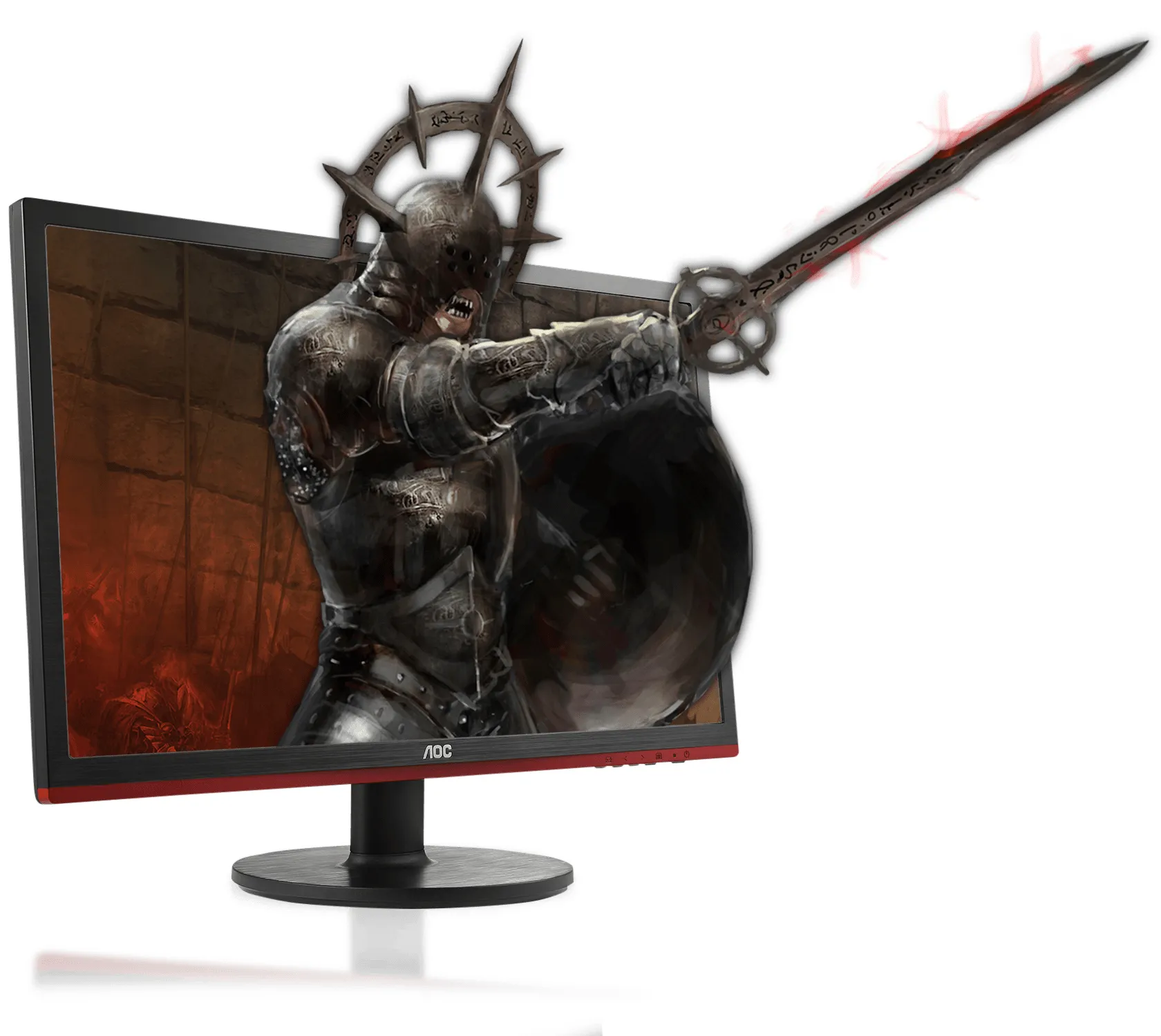 AOC 60 Series G2460VQ6 LED display 61 cm (24") 1920 x 1080 pixels Full HD LCD Noir - Ecran Ordinateur - visuel 9