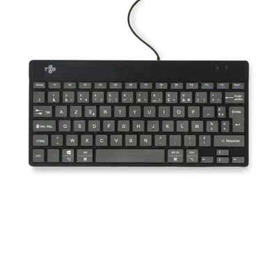 Clavier ergonomique R-Go Compact Break, clavier compact avec logiciel de pause,AZERTY (FR), Filaire, - R-Go Tools - visuel 2