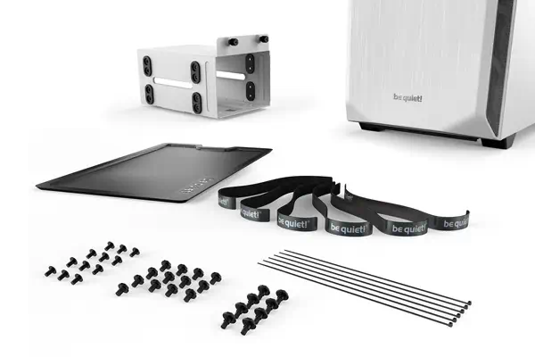 Pure Base 500 blanc | Boîtier PC vitré, Mini ATX / Micro ATX / ATX, 2 ventilateurs Pure Wings 2 140  - be quiet! - Boitier - visuel 9