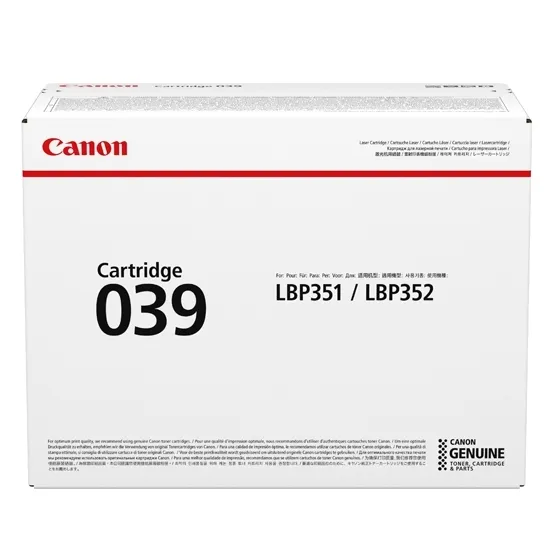 Revendeur officiel Toner CANON CRG 039 toner standard capacity yield 11.000