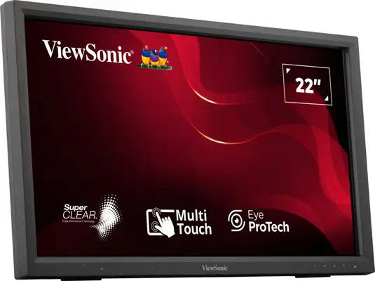 Viewsonic TD2223-2 écran plat de PC 55,9 cm (22") 1920 x 1080 pixels Full HD LCD Écran tactile Noir - Ecran Ordinateur - visuel 10