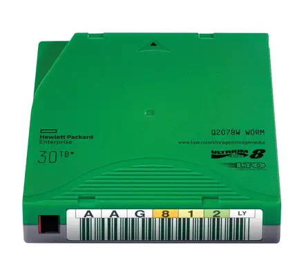HPE Cartouche de données LTO-8 Ultrium 30 To HP - visuel 1 - hello RSE - Coût total de possession le plus bas pour l’archivage à long terme