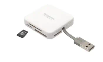 Livraison gratuite PNY AXP724 lecteur de carte mémoire USB 2.0 Blanc