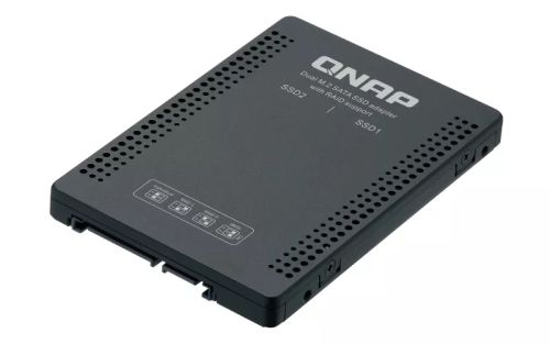 Revendeur officiel QNAP 2.5p SATA to dual M.2 2280 SATA drive adapter hardware RAID 0/1