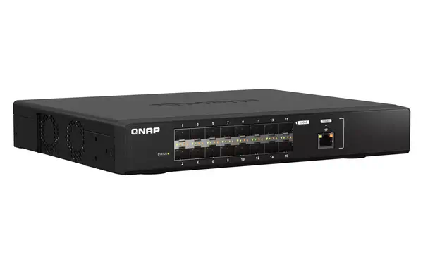 QNAP QSW-M5216-1T commutateur réseau Géré L2 Noir QNAP - visuel 1 - hello RSE - Déploiement flexible avec plusieurs ports 25GbE et 10GbE