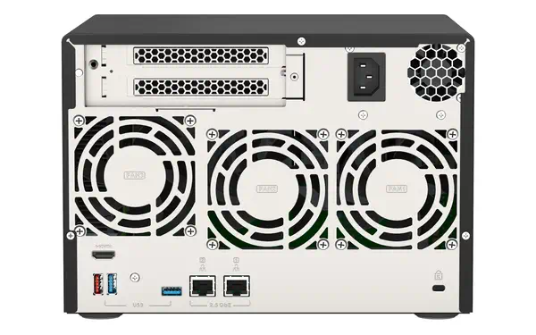 QNAP TVS-675 NAS Tower ZhaoXin KaiXian KX-6000 KX-U6580 8 Go DDR4 0 To QuTS hero Noir - Serveur NAS - visuel 6