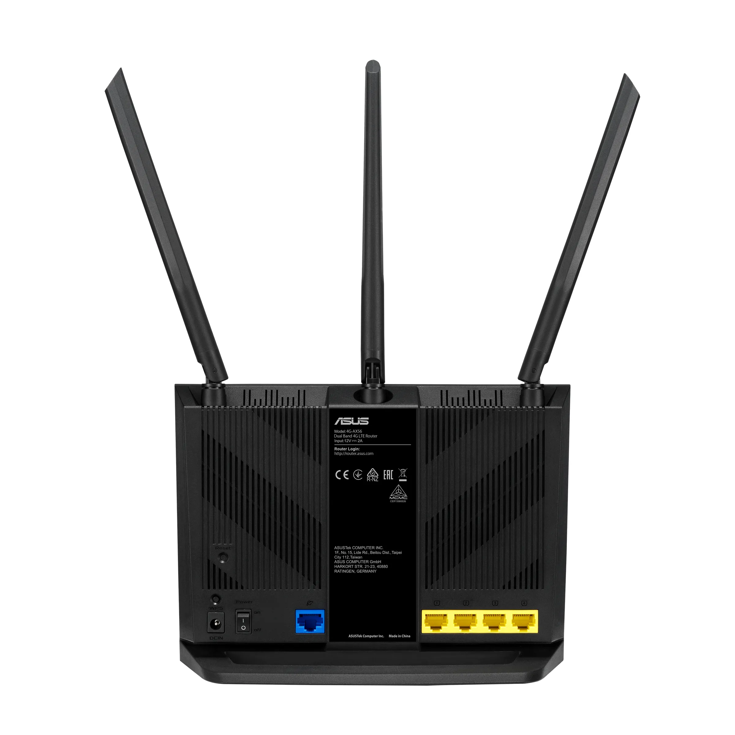 ASUS 4G-AX56 Wireless-AX1800 Dual-band LTE Modem Asus - visuel 1 - hello RSE - Vitesses Wi-Fi avancées