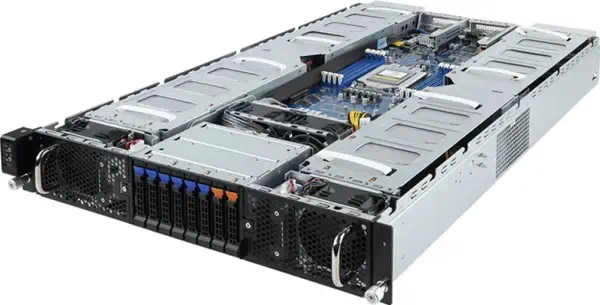 GIGABYTE G292-Z20 AMD SoC Socket SP3 Rack (2 U) Noir, Acier - Gigabyte - Barebone - visuel 1