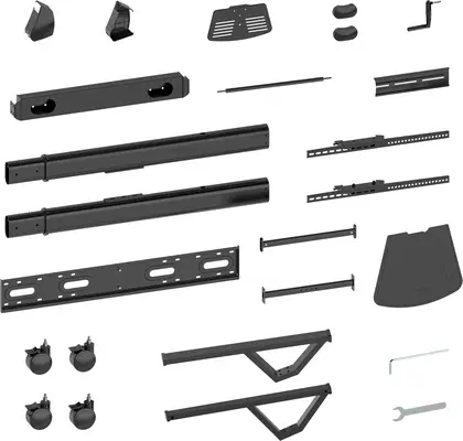 Vision VFM-F25 support d'écran plat pour bureau 2,54 m (100") Sol Noir - Accessoire Vidéoprojecteur - visuel 2