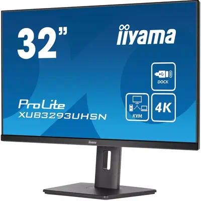 iiyama ProLite XUB3293UHSN-B5 écran plat de PC 80 cm (31.5") 3840 x 2160 pixels 4K Ultra HD LCD Noir - Ecran Ordinateur - visuel 4