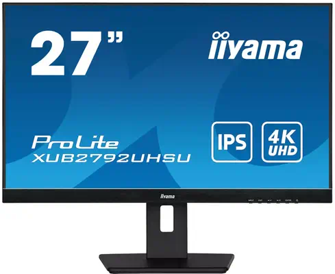 iiyama ProLite XUB2792UHSU-B5 écran plat de PC 68,6 cm (27") 3840 x 2160 pixels 4K Ultra HD LED Noir - Ecran Ordinateur - visuel 1