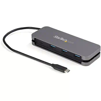 Revendeur officiel Câble USB StarTech.com Hub USB-C 4 Ports - 3x USB-A/1x USB-C - Hub USB 3.0 Type-C 5Gbps (USB 3.2 Gen 1) - Alimenté par Bus - Adaptateur Hub USB-C vers USB-A Portable - Câble 28.5cm/Rangement Intégré