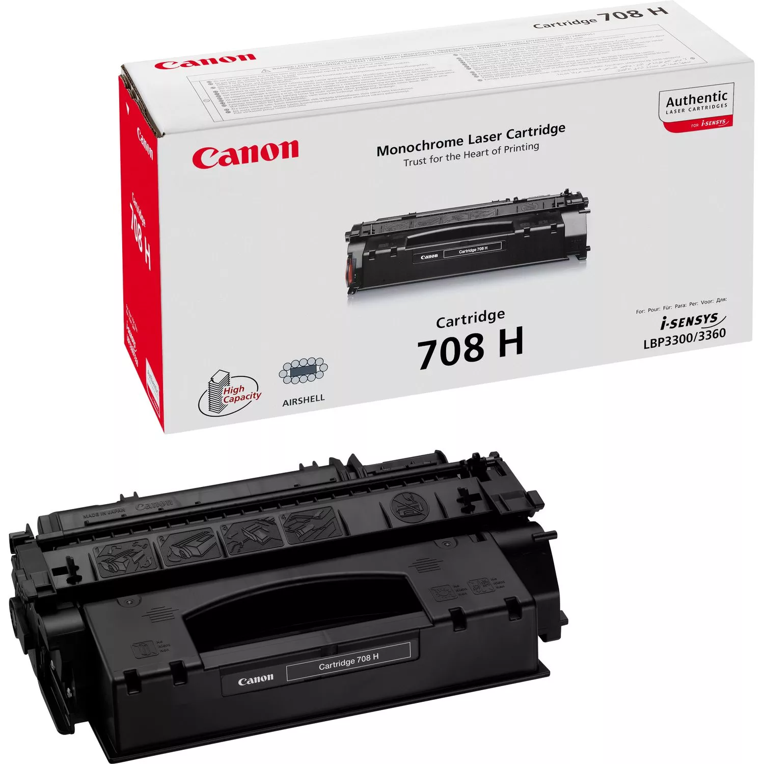 Achat CANON 708H cartouche de toner noir haute capacité 6.000 et autres produits de la marque Canon
