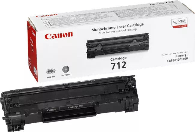 Revendeur officiel CANON 712 cartouche de toner noir capacité standard 1.500