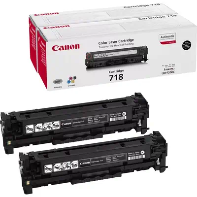 Vente Toner CANON 718 BK toner noir capacité standard 3.400 pages pack