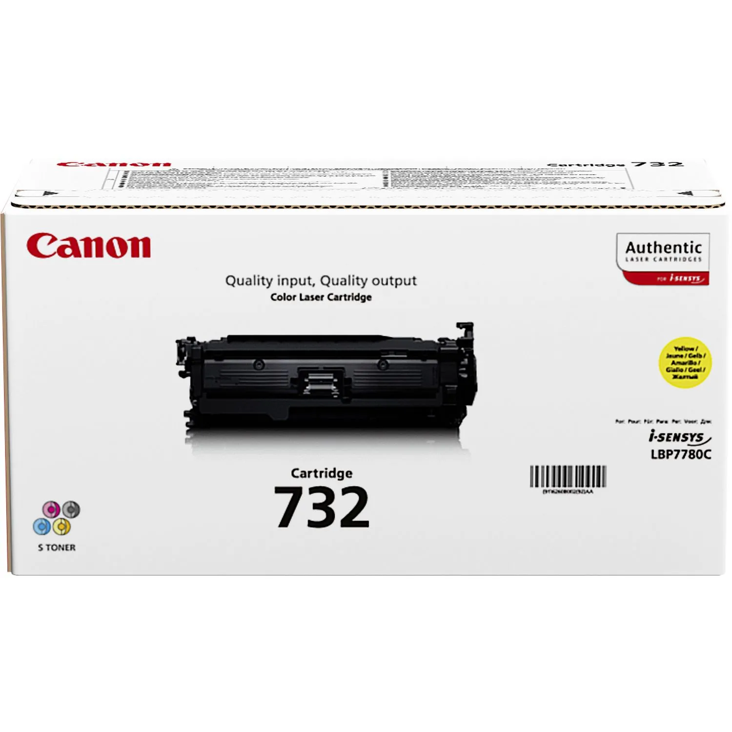 Achat CANON 732-Y cartouche de toner jaune capacité standard 6 au meilleur prix