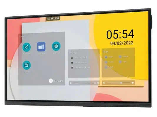 Sharp PN-L862B tableau blanc interactif 2,18 m (86") 3840 x 2160 pixels Écran tactile Noir - Affichage dynamique - visuel 6