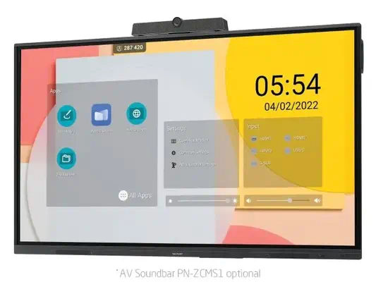 Sharp PN-L862B tableau blanc interactif 2,18 m (86") 3840 x 2160 pixels Écran tactile Noir - Affichage dynamique - visuel 4