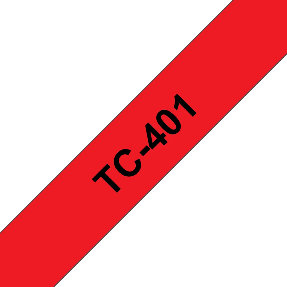 Achat BROTHER P-TOUCH TC-401 noir sur rouge 12mm sur hello RSE - visuel 3