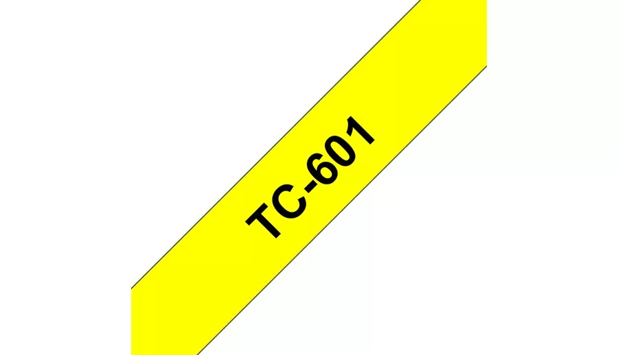 Vente BROTHER P-TOUCH TC-601 noir sur jaune 12mm Brother au meilleur prix - visuel 2