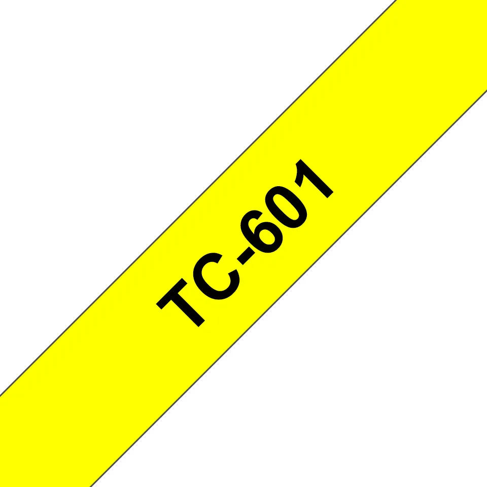 Achat BROTHER P-TOUCH TC-601 noir sur jaune 12mm sur hello RSE - visuel 3