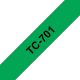 Achat BROTHER P-TOUCH TC-701 noir sur vert 12mm sur hello RSE - visuel 3