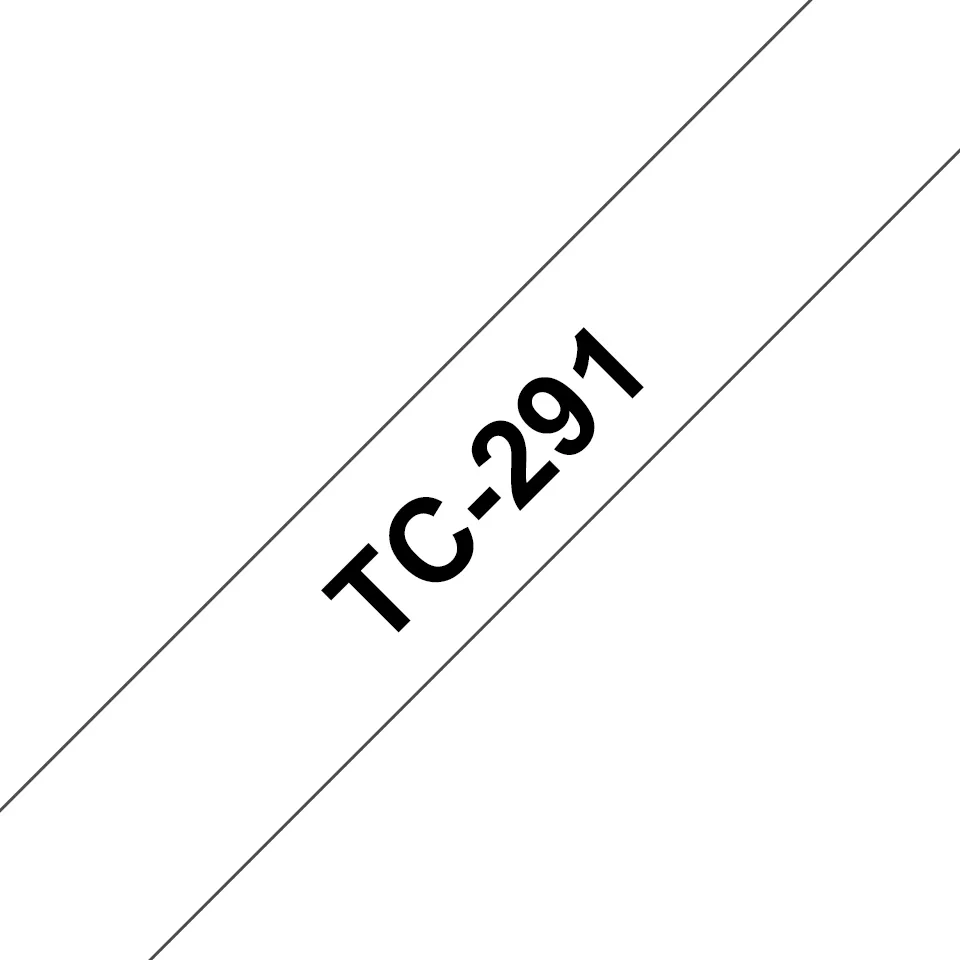 Achat BROTHER P-TOUCH TC-291 noir sur blanc 9mm sur hello RSE - visuel 3