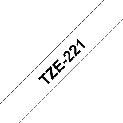 Brother TZE-221 ruban d'étiquette Noir sur blanc - Autres consommables - visuel 1