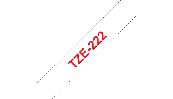 Vente BROTHER P-TOUCH TZE-222 rouge sur blanc 9mm Brother au meilleur prix - visuel 2