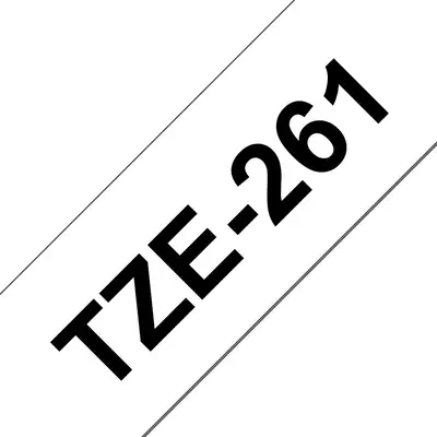 Brother TZE-261 ruban d'étiquette Noir sur blanc TZ - Autres consommables - visuel 1