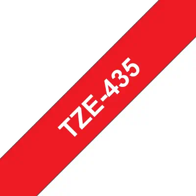 Achat BROTHER P-TOUCH TZE-435 blanc sur rouge 12mm sur hello RSE - visuel 3