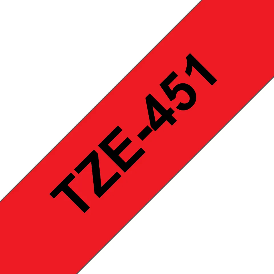 Vente BROTHER P-TOUCH TZE-451 noir sur rouge 24mm Brother au meilleur prix - visuel 2