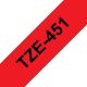 Achat BROTHER P-TOUCH TZE-451 noir sur rouge 24mm sur hello RSE - visuel 5