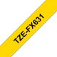 Vente BROTHER P-TOUCH TZE-FX631 noir sur jaune 12mm Brother au meilleur prix - visuel 2