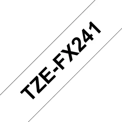 Brother TZE-FX241 ruban d'étiquette Noir sur blanc TZ - Autres consommables - visuel 2