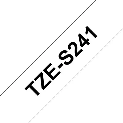 Brother TZE-S241 ruban d'étiquette Noir sur blanc TZ - Autres consommables - visuel 1