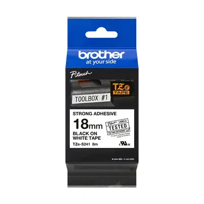 Brother TZE-S241 ruban d'étiquette Noir sur blanc TZ - Autres consommables - visuel 3