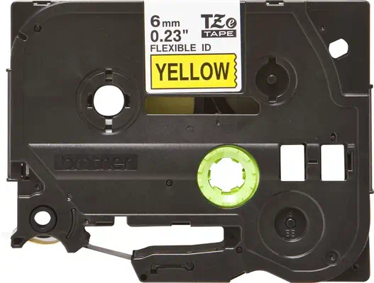 Brother TZE-FX611 ruban d'étiquette Noir sur jaune - Autres consommables - visuel 2