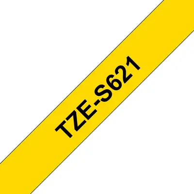 Vente BROTHER P-TOUCH TZE-S621 noir sur jaune 9mm extra Brother au meilleur prix - visuel 2