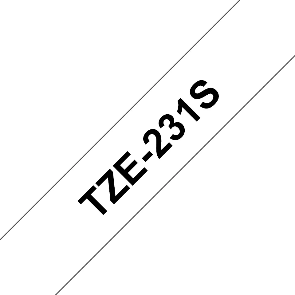 Brother TZE231S2 ruban d'étiquette Noir sur blanc TZe - Autres consommables - visuel 1