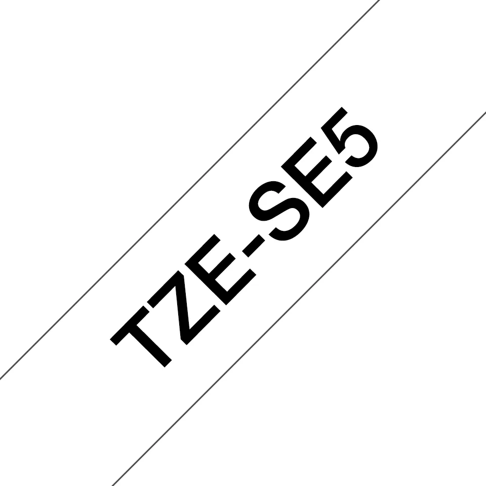 Brother TZE-SE5 ruban d'étiquette Noir sur blanc TZ/TZe - Autres consommables - visuel 1