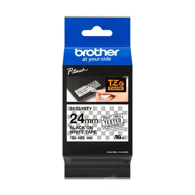 Brother TZE-SE5 ruban d'étiquette Noir sur blanc TZ/TZe - Autres consommables - visuel 3